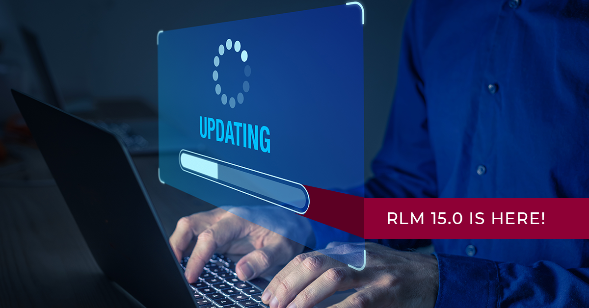Man types on keyboard to update his software